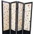 Mid-Century Modern 1950s Black Lacquer Folding Screen W/ Fiberglass Maple Leaf Inserts For Sale - Image 3 of 7