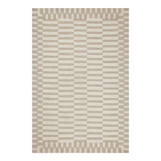 Chris Loves Julia x Loloi Bradley Ivory / Beige 3'-6" x 5'-6" Accent Rug For Sale