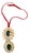 Matthew Izzo Home Crystal and Gold Tone Holiday Ornament For Sale