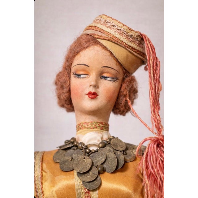 Figurative 1920s Decorative Boudoir Doll With Original Costume For Sale - Image 3 of 8