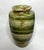 Mid-Century Modern Vintage Green Banded Onyx Calcite Stone Vase, 8" For Sale - Image 3 of 5