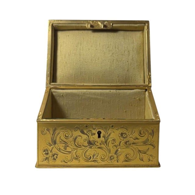 19th Century French Gilt Bronze and Malachite Trinket Box For Sale In Tampa - Image 6 of 11