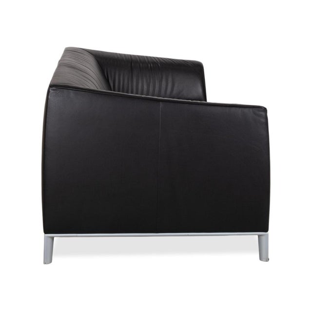 DS-276 2-Seater Sofa in Black Leather from de Sede For Sale - Image 9 of 12