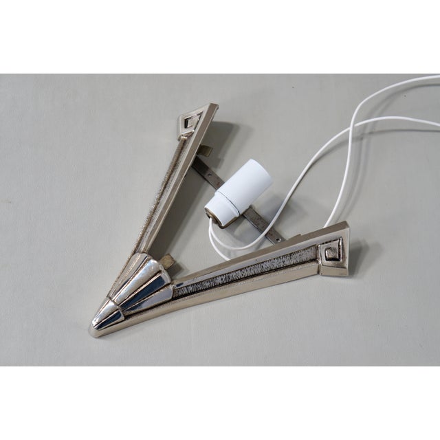 French Art Deco Wall Sconces by Jean Gauthier Ejg 1920s France - A Pair For Sale - Image 11 of 13