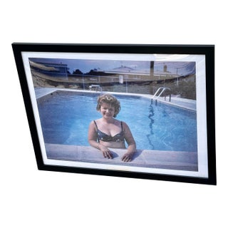 Framed 1960’s Enlarged Photograph in the Style of Slim Aarons For Sale
