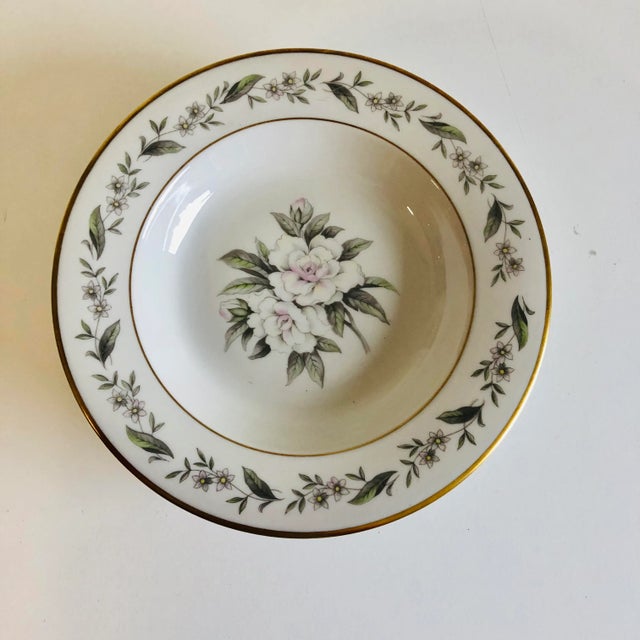 Vintage Royal Jackson Fine China, Vogue Ceramic Industries Soup/Dinner Bowls- Set of 4 For Sale - Image 4 of 7