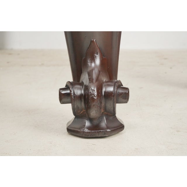 Mid 20th Century Chippendale Carved Wooden Sofa Accent Table For Sale - Image 6 of 16