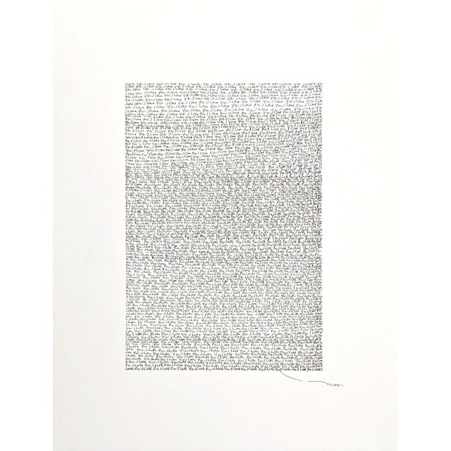 1211 Times I Love You - Original Drawing by Tehos For Sale