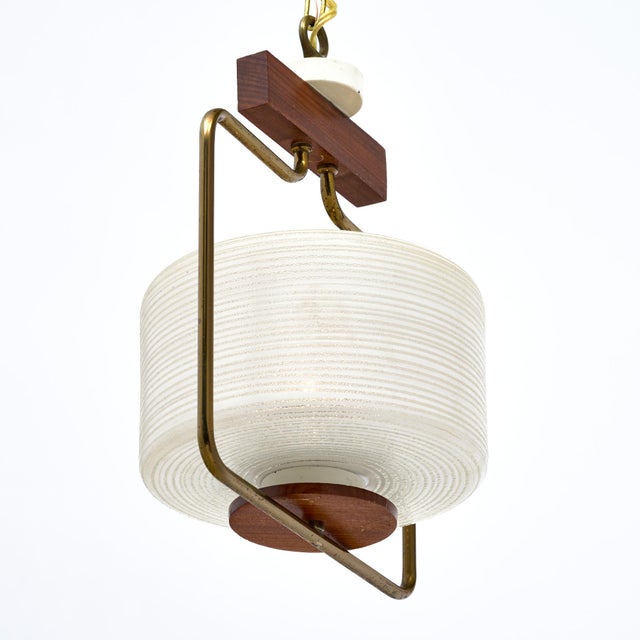 Mid-Century Modern Period Mid-Century Modern, Danish Petite Chandelier For Sale - Image 3 of 9