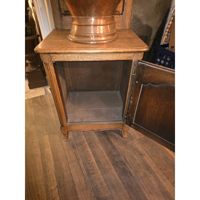 Metal Antique Copper Lavabo With Cabinet For Sale - Image 7 of 18