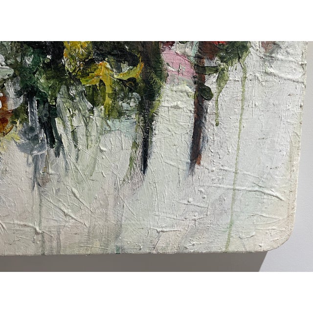 Modern 2004 Hank Fuseler Rock's Pond Landscape Painting For Sale - Image 3 of 7