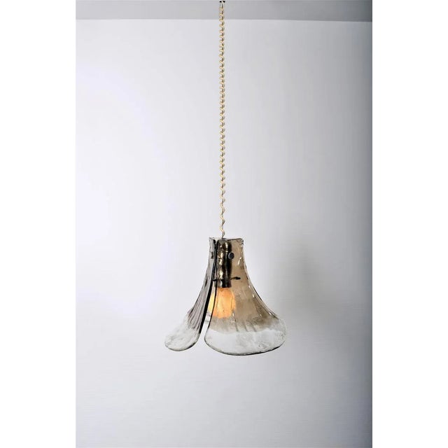 1960s Vintage Murano Glass Flower Lamp from Kalmar Franken For Sale - Image 5 of 11