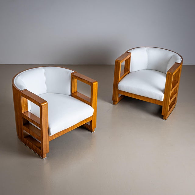 Mid-20th Century Art Deco Armchairs, France For Sale In New York - Image 6 of 6