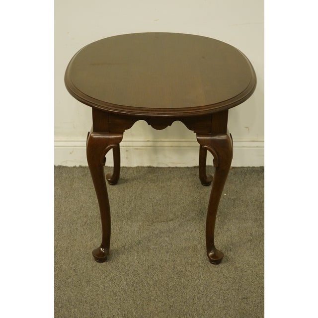 Late 20th Century Ethan Allen Court Solid Cherry End Table