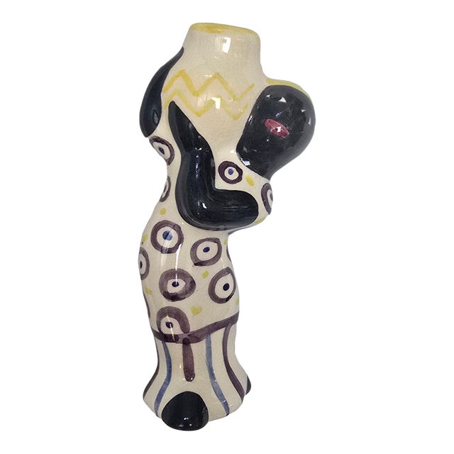 Late 20th Century "Chicken Thief" Shearwater Pottery by James "Mac" Anderson For Sale