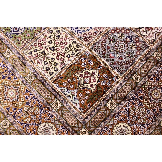 Middle Eastern Silk Rug For Sale - Image 6 of 11