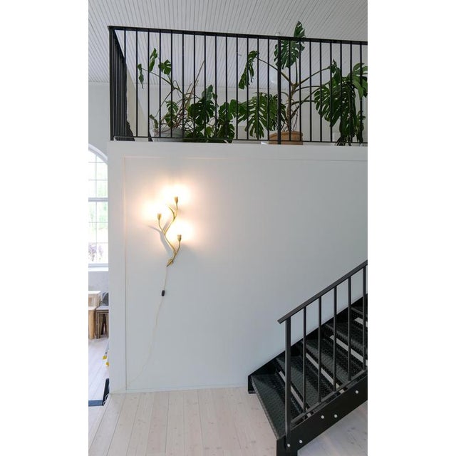 Art Deco Astra Wall Light in Brass, Norway, 1950s For Sale - Image 10 of 16
