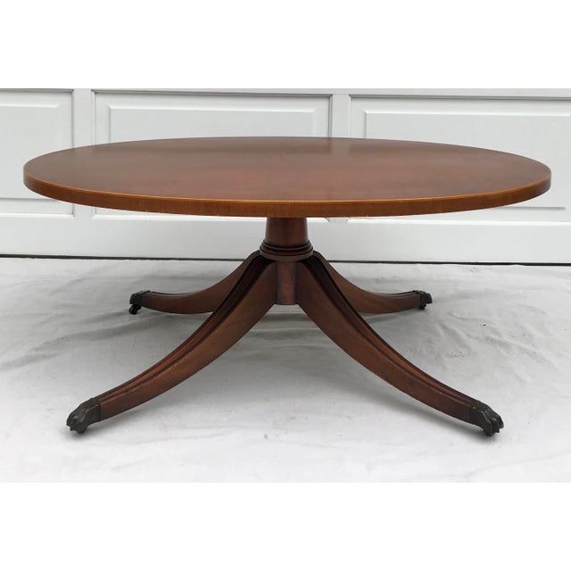 Vintage Weiman Regency Claw Foot Oval Coffee Table Chairish