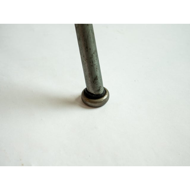 Mid-Century Modern Eames Herman Miller Zenith Lax Rope Edge X-Base Elephant Hide Gray Chair 1950s For Sale - Image 3 of 8