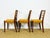 Scandinavian Teak and Corduroy Dining Chairs, 1960, Set of 3 For Sale - Image 4 of 18