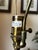 1980s Wildwood Large Floral Crackled Hand Painted Ceramic Table Lamp For Sale - Image 10 of 12