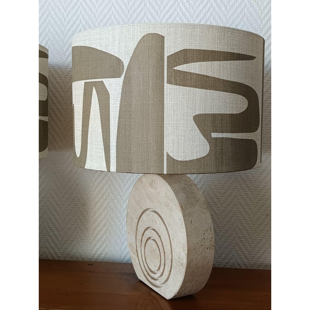 Stone Travertine Lamps by Fratelli Mannelli, 1970s, Set of 2 For Sale - Image 7 of 15