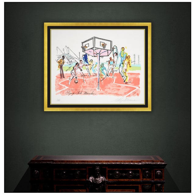 The artwork here, "Basketball", is a wonderful depiction of the Olympic basketball team playing, created with meticulous...