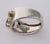 1990s 1990s Sterling Cigar Band Ring With Green Gemstones, Size 7.25 For Sale - Image 5 of 9