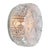 Vintage Round Clear Glass Flush Mount For Sale - Image 4 of 8