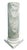 19th Century Handmade Green and White Marble Columns, Italy, Set of 2 For Sale - Image 3 of 5