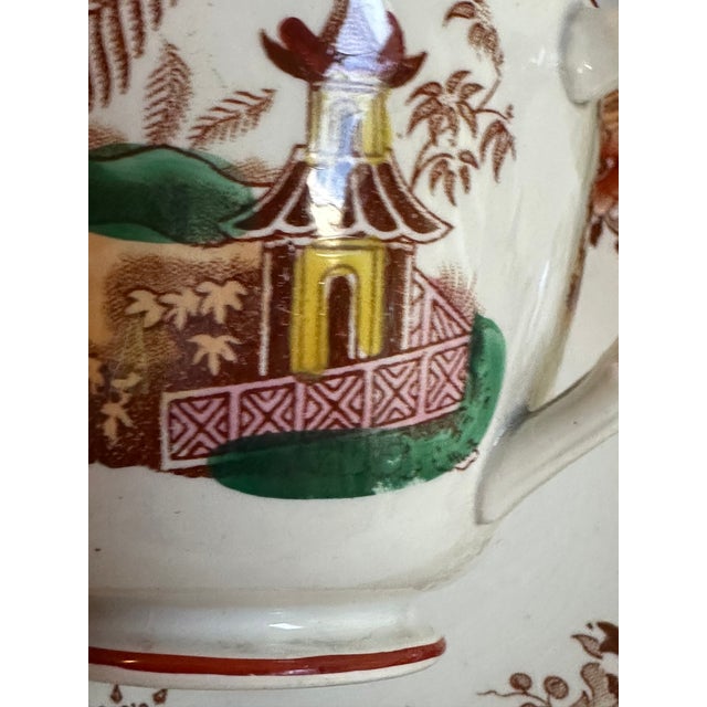 Antique 1880s Sarreguemine Kyoto France Tea Cup and Saucer Set for Two(2) For Sale - Image 10 of 18