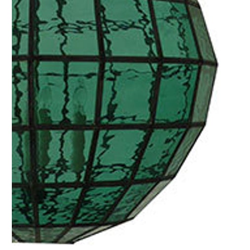 Contemporary Seaside Pendant in Green Glass by Clate Grunden 36" For Sale - Image 3 of 5