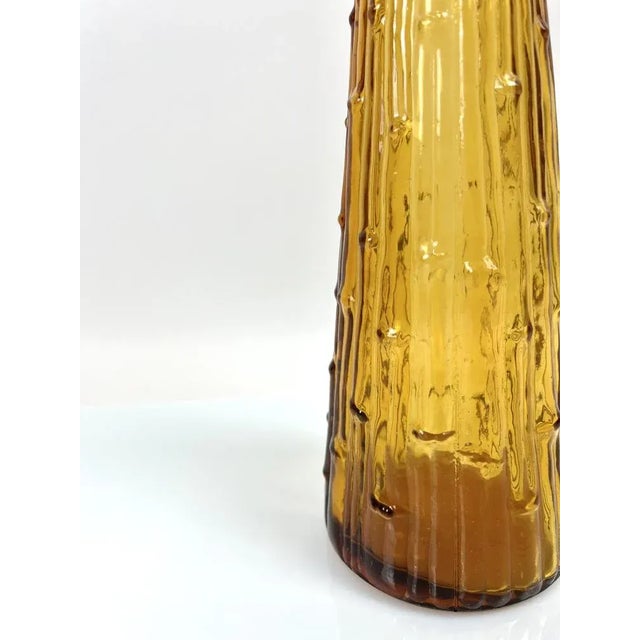 Mid-Century Modern Vintage Glass Empoli Decanter, 1960s For Sale - Image 3 of 11