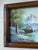 Framed Mid Century Oil Painting Waterfall Scene For Sale In Chicago - Image 6 of 8
