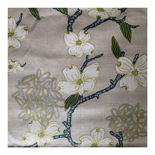 Ferrick Mason Dogwood Linen Fabric Remnant - 23” X 54” For Sale