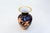 Porcelain vase with gold rim and floral decoration. Limited edition 61/384 Manufacturer Echt Schumann Cobalt 1960s This...