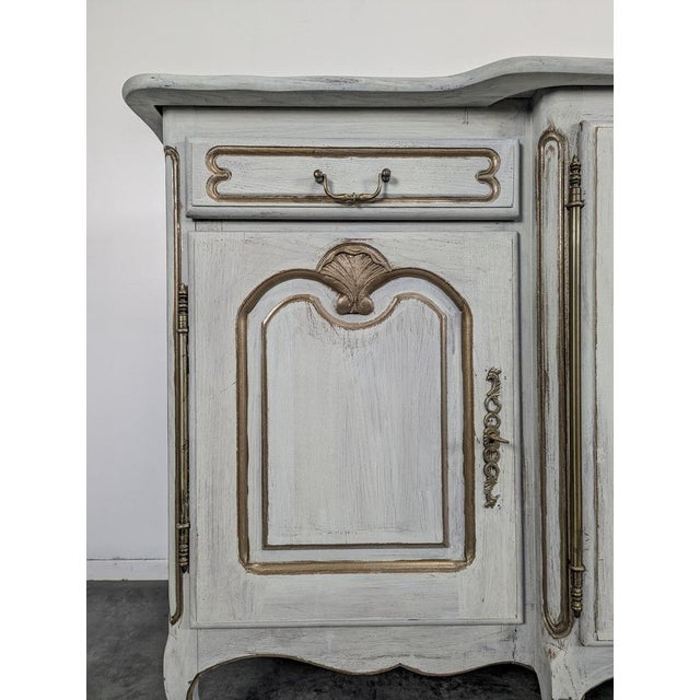 Louis XV Style Painted and Gilded Sideboard For Sale - Image 5 of 8