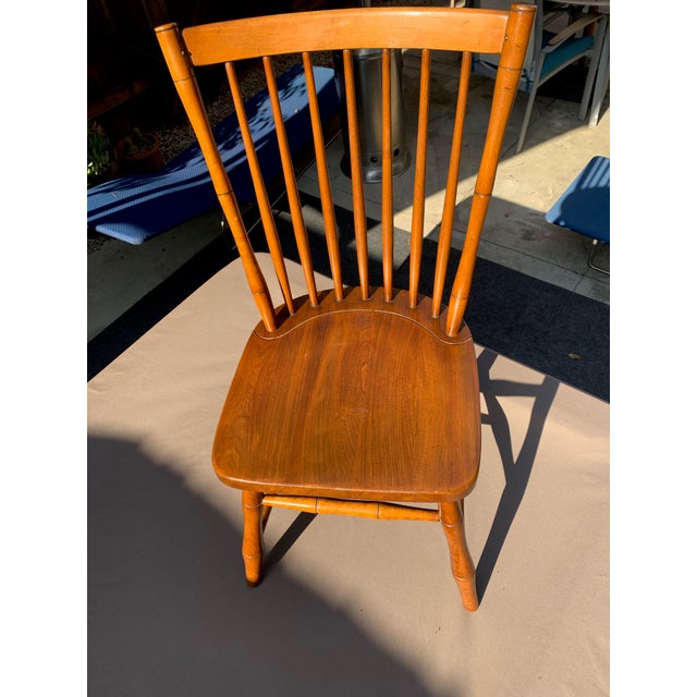 1960s Vintage Original Leopold Stickley Cherry Wood Windsor Chair