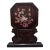 Vintage Chinese Rosewood Table Screen With Mother of Pearl Inlay – Magpie & Plum Blossom Motif For Sale