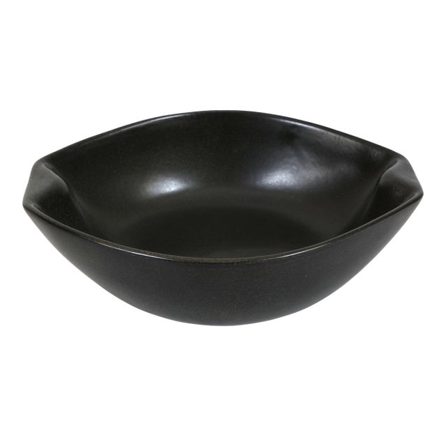 1950s Ben Seibel Raymor for Roseville Pottery Modern Stoneware Serving Dish #183 For Sale