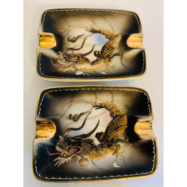 Complete Dragonware Smoking Ensemble This is exquisite set of Vintage Moriage Dragonware is a beautfiul collection exuding...