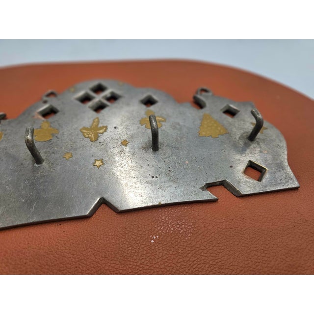 Art Deco Nickel-Plated Brass Coat Rack, 1920s For Sale - Image 3 of 6