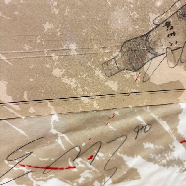 1990s 1990s Rare Ed Moses "Ikuru Speak-No" Silkscreen Print Limited 212 of 250 Signed For Sale - Image 5 of 8