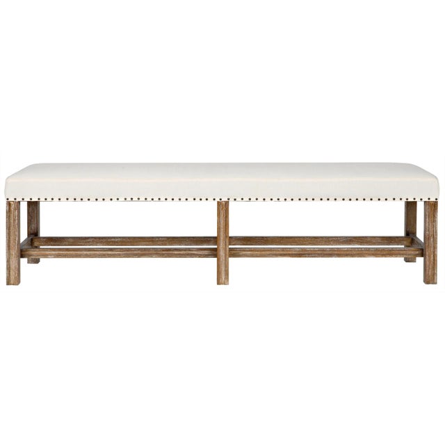 NOIR Sweden Bench, Grey Wash For Sale - Image 13 of 13
