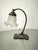 Metal Table Lamp with Satin-Finished Decorated Glass, 1960s For Sale - Image 7 of 7