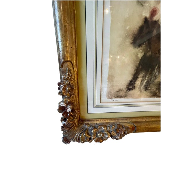 Mid 20th Century Mid 20th Century "Acrobats" Expressionist Figurative Limited Edition Lithograph by Chaim Gross, Framed For Sale - Image 5 of 13