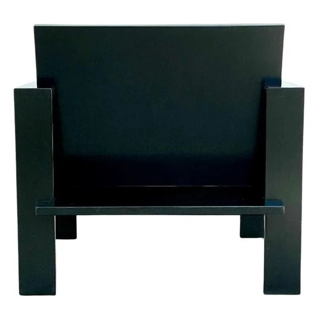 Wood Black Lounge Chair 01 by Goons For Sale - Image 7 of 7