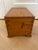 Rustic European Small Rustic Vintage Dovetail Joinery Desk Dresser Top Wooden Travel Trunk Chest For Sale - Image 3 of 12