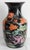 Chinoiserie Vintage Mid-Century Chinese Famille Noire Baluster Vase Hand Painted Lotus and Koi Fish 14 Inch For Sale - Image 3 of 13