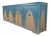 Modern Distressed Blue Painted Monumental Sideboard by Van Thiel For Sale
